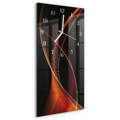 Vertical wall clock Abstract Lines