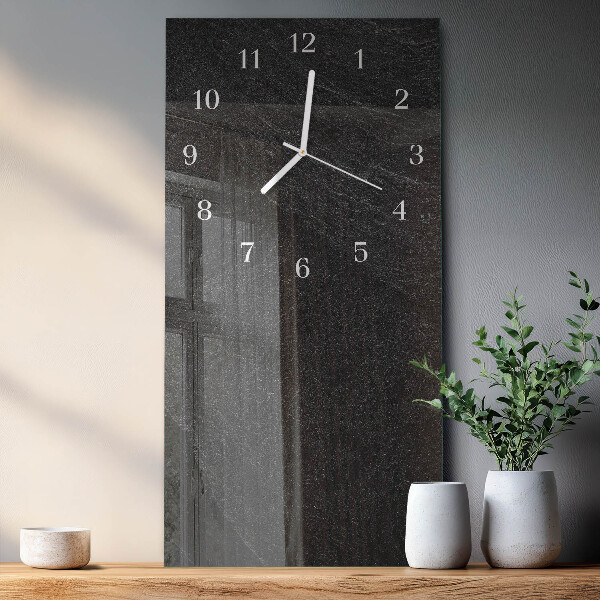 Vertical wall clock Marble