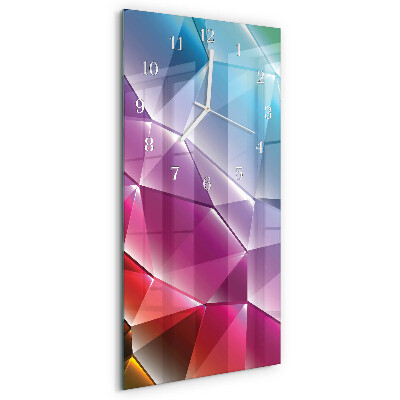 Vertical wall clock 3D pattern
