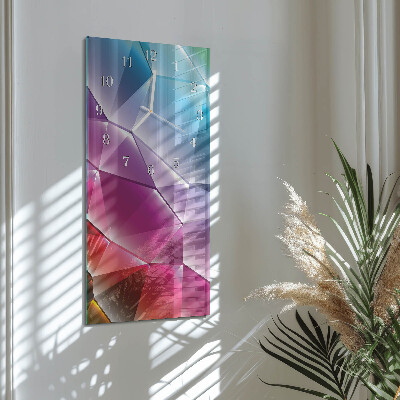 Vertical wall clock 3D pattern