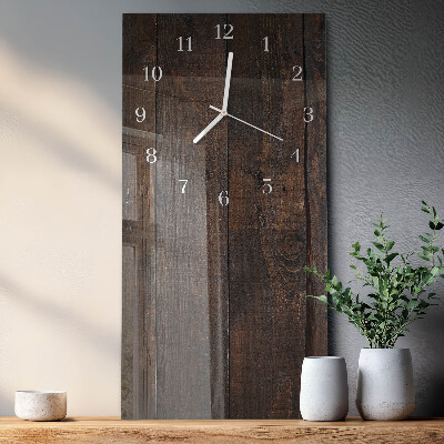 Vertical wall clock Wood