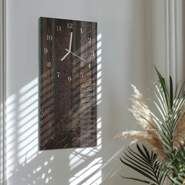 Vertical wall clock Wood
