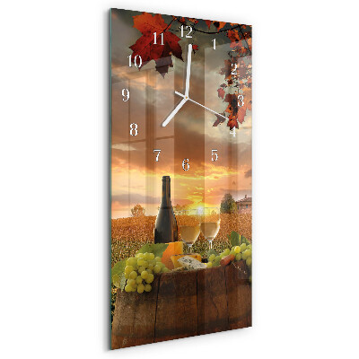 Vertical wall clock Wine Nature