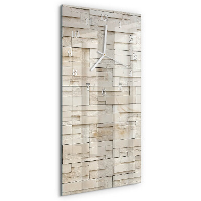 Vertical wall clock Stone Wall