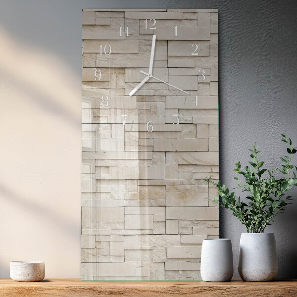 Vertical wall clock Stone Wall