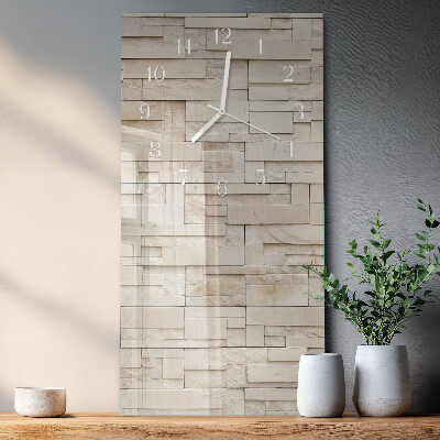 Vertical wall clock Stone Wall