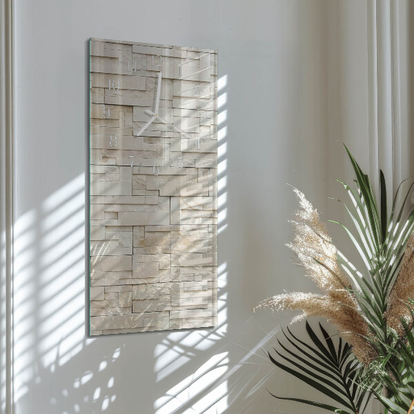 Vertical wall clock Stone Wall