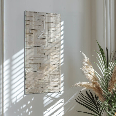 Vertical wall clock Stone Wall
