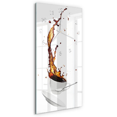 Vertical wall clock Coffee
