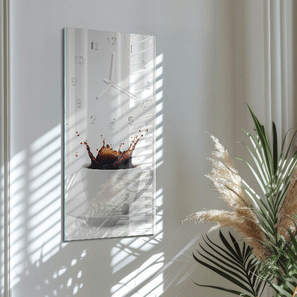Vertical wall clock Coffee
