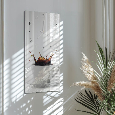 Vertical wall clock Coffee