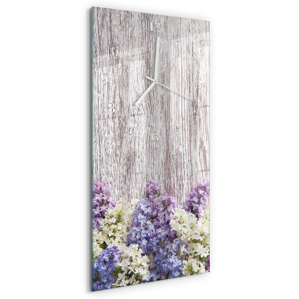 Vertical wall clock Lilac