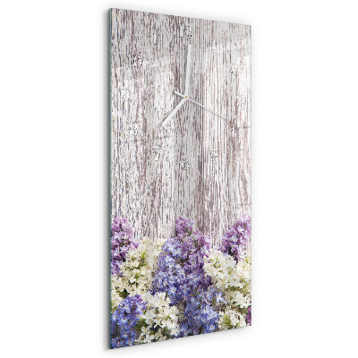 Vertical wall clock Lilac