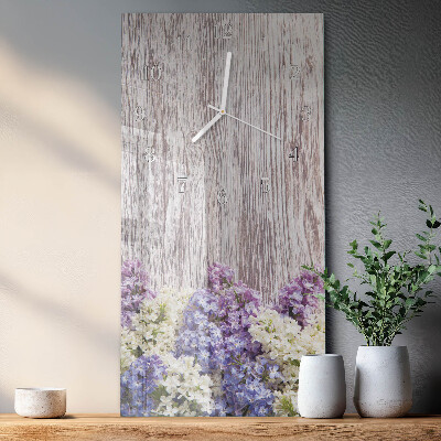 Vertical wall clock Lilac