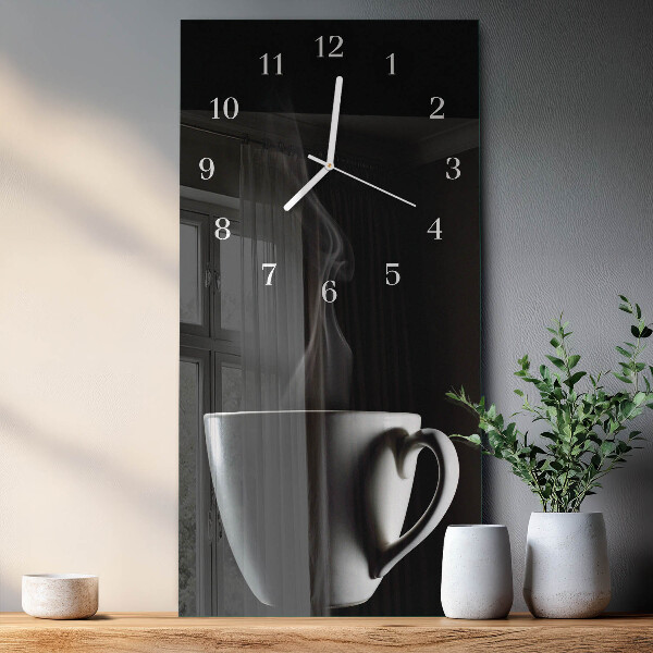 Vertical wall clock Cup
