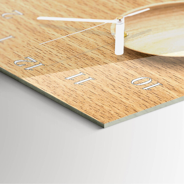 Vertical wall clock Spoons