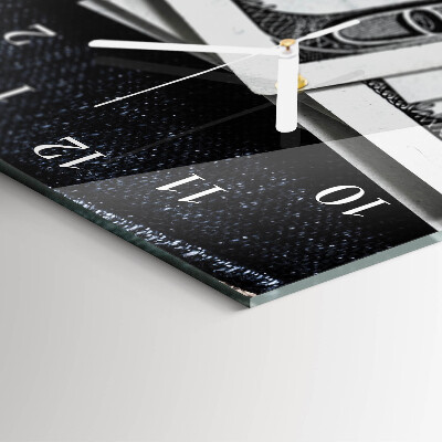 Vertical wall clock Banknotes