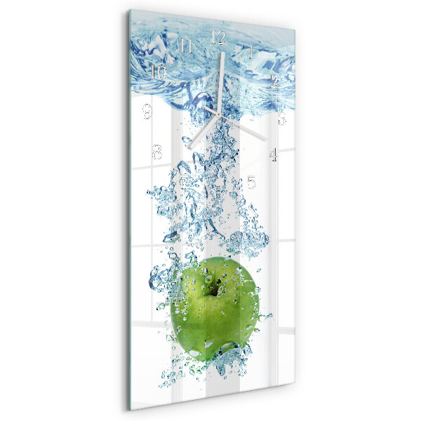 Vertical wall clock Apple Water