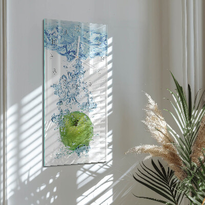 Vertical wall clock Apple Water