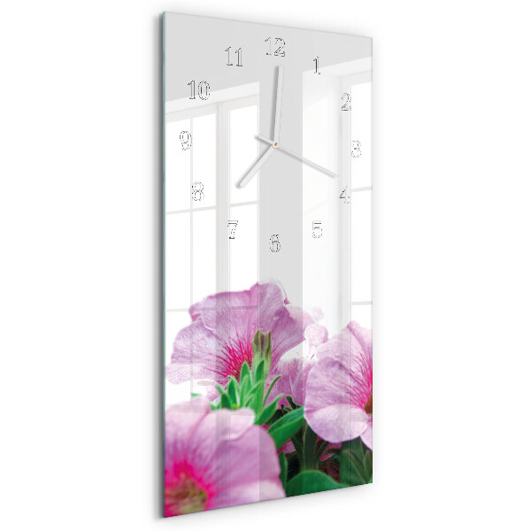 Vertical wall clock Primroses