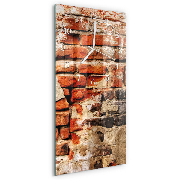 Vertical wall clock Brick Wall
