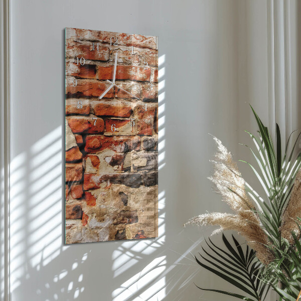 Vertical wall clock Brick Wall