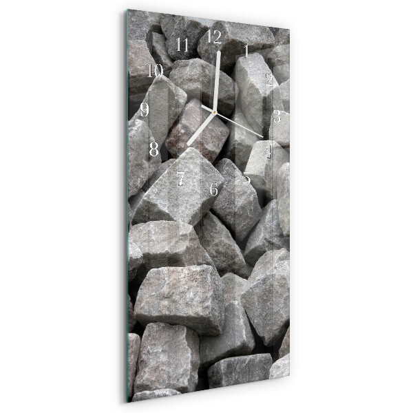 Vertical wall clock Stones
