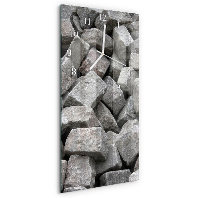 Vertical wall clock Stones