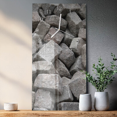 Vertical wall clock Stones