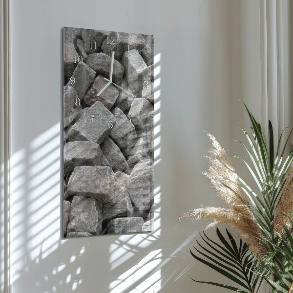 Vertical wall clock Stones