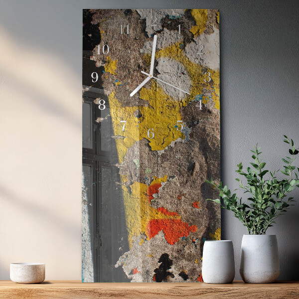 Vertical wall clock Crack Surface