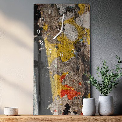 Vertical wall clock Crack Surface