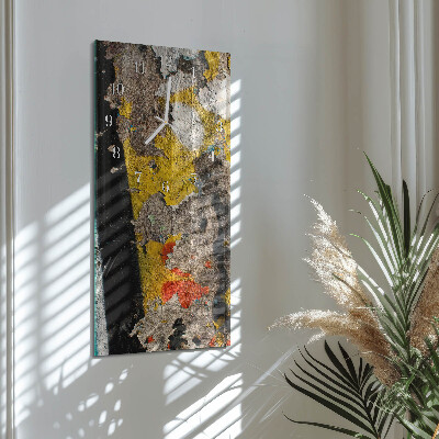 Vertical wall clock Crack Surface
