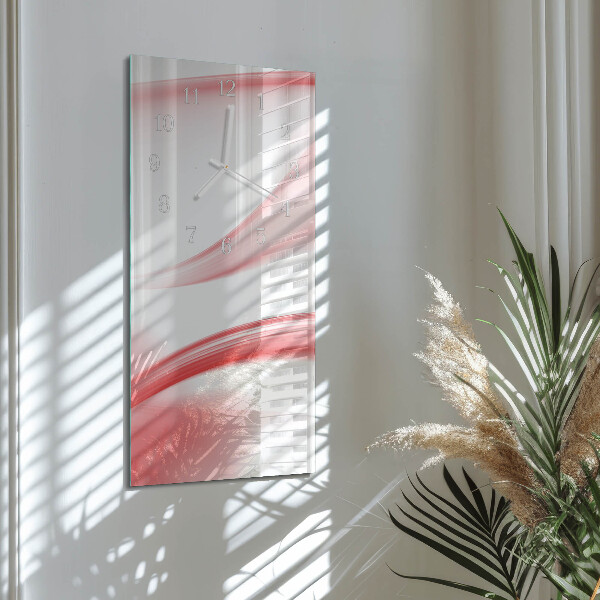 Vertical wall clock Abstract Art