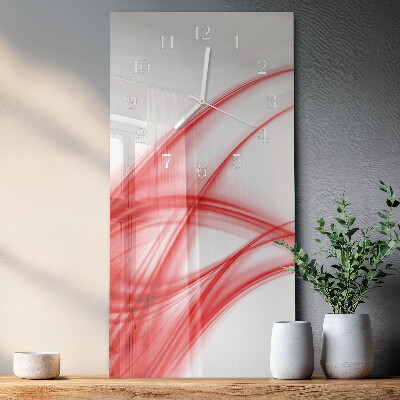 Vertical wall clock Abstract Art