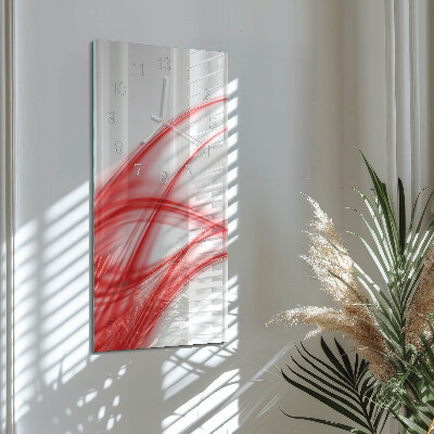 Vertical wall clock Abstract Art