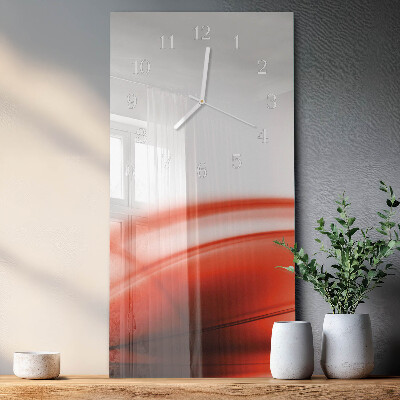 Vertical wall clock Abstract Lines