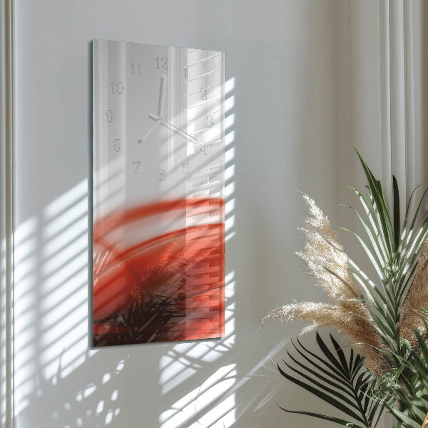 Vertical wall clock Abstract Lines