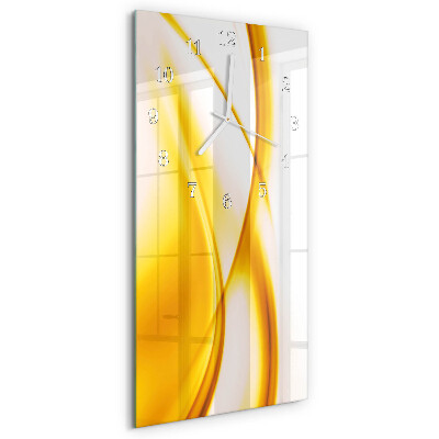 Vertical wall clock Abstract Art