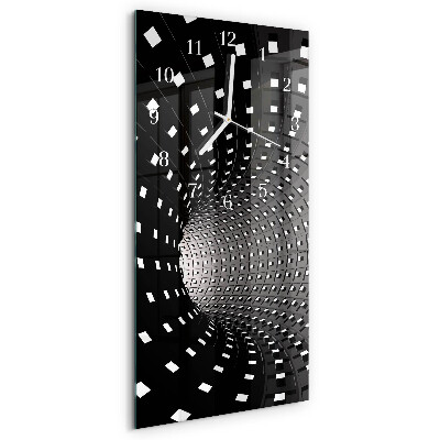 Vertical wall clock Tunnel