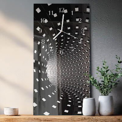 Vertical wall clock Tunnel