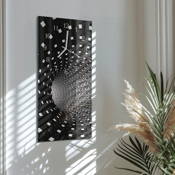 Vertical wall clock Tunnel