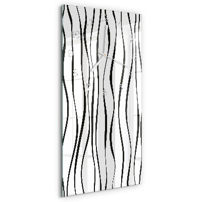 Vertical wall clock Stripes