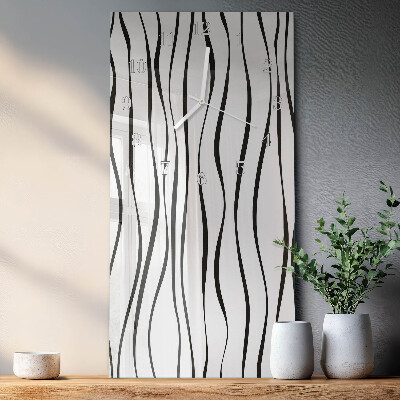 Vertical wall clock Stripes
