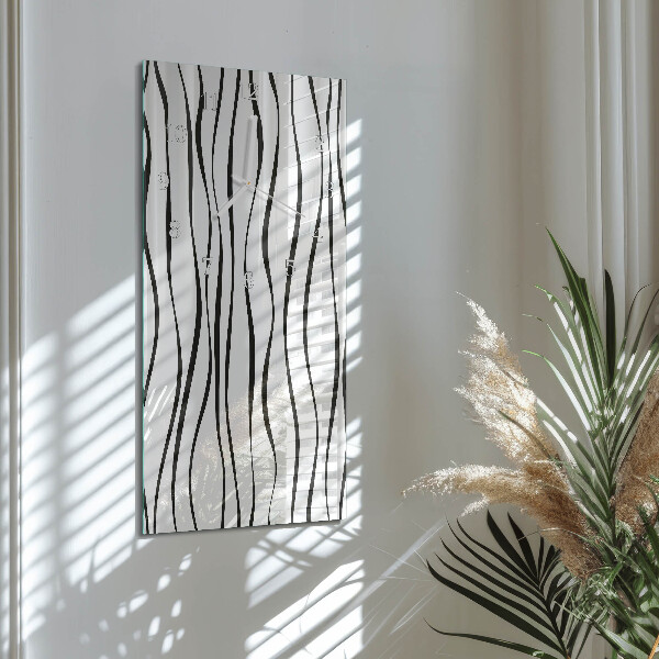 Vertical wall clock Stripes