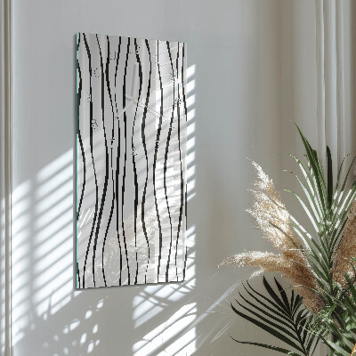 Vertical wall clock Stripes