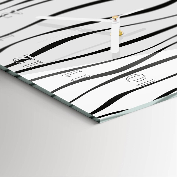 Vertical wall clock Stripes