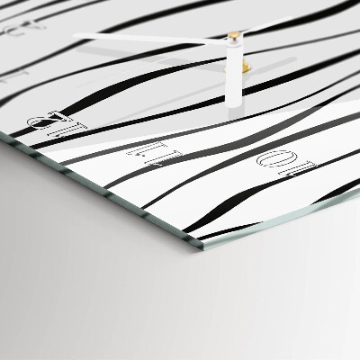 Vertical wall clock Stripes