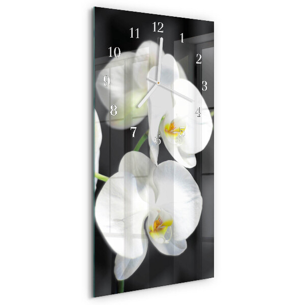 Vertical wall clock Orchid