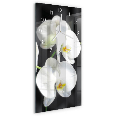 Vertical wall clock Orchid